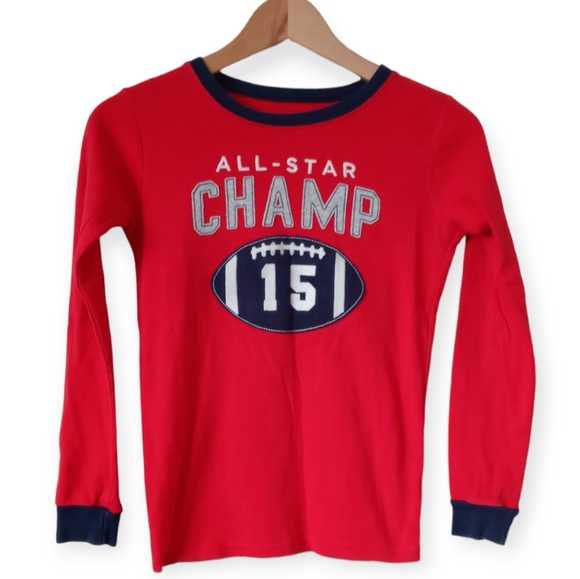 CARTER'S BOYS' RED BASEBALL LONG SLEEVE 2PCS PAJAMA SET. SIZE 12. - Picture 2 of 15